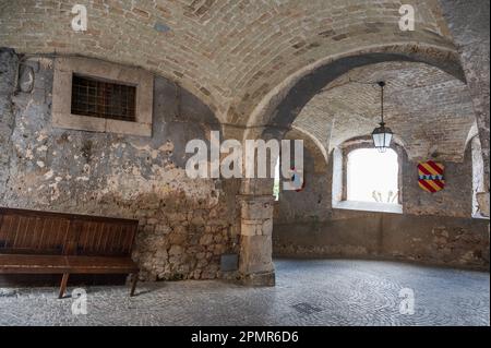 Fornelli, italian municipality of 1,883 inhabitants in the province of Isernia in the Molise region. It is part of the circuit of the most beautiful v Stock Photo