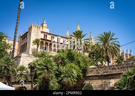 Royal Palace of La Almudaina in Mallorca, Spain Stock Photo