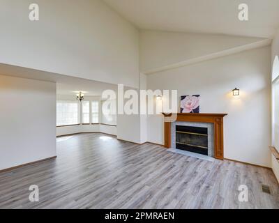 Modern residential empty living room interior Stock Photo