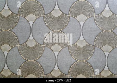 Wall paper. Geometric wallpaper ornament on background. Cute abstract pattern, vinyl wall design Stock Photo