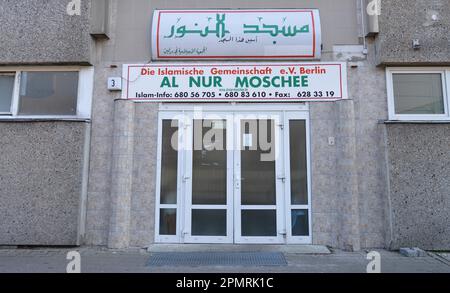 Al Nur Mosque, Haberstrasse, Neukoelln, Berlin, Germany Stock Photo