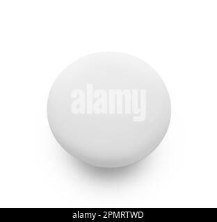 Blank badge isolated on white background Stock Photo