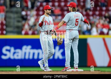 Philadelphia Phillies' Edmundo Sosa plays during the eight inning of a  baseball game, Friday, April 7, 2023, in Philadelphia. (AP Photo/Matt  Rourke Stock Photo - Alamy