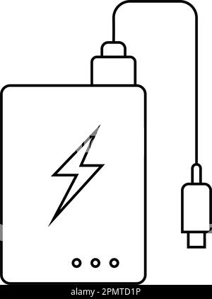 powerbank icon vector template design Stock Vector