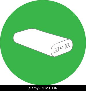 powerbank icon vector template design Stock Vector
