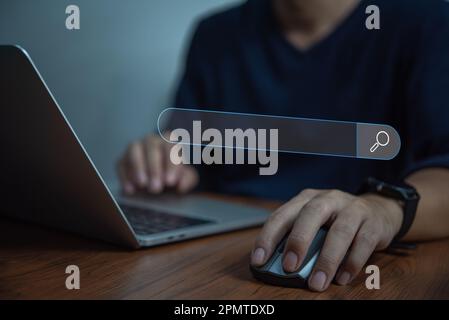 search ChatGPT chatting artificial intelligence chatbot. OpenAI Digital chatbot, chatGPT, robot Data Search Technology, Search Engine Optimization. Ma Stock Photo