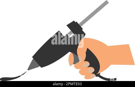 Glue gun vector icon .illustration design template. Stock Vector