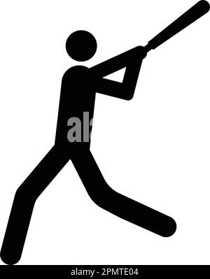 baseball player icon vektor illustration design Stock Vector