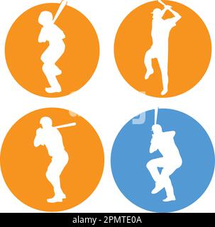 baseball player icon vektor illustration design Stock Vector