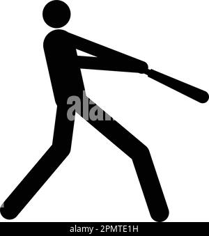 baseball player icon vektor illustration design Stock Vector