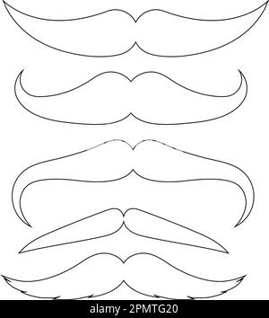 Mustache icon vektor illustration design Stock Vector