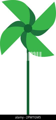 Paper windmill icon. vector illustration design template. Stock Vector