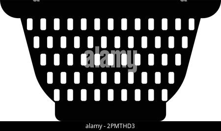 Colander Icon, Kitchen Cullender Utensil Icon Vector Art Illustration Stock Vector