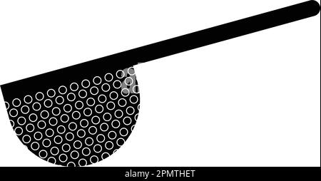 Colander Icon, Kitchen Cullender Utensil Icon Vector Art Illustration Stock Vector
