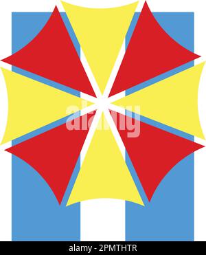 Sunbed icon design isolated on white background. Vector illustration Stock Vector
