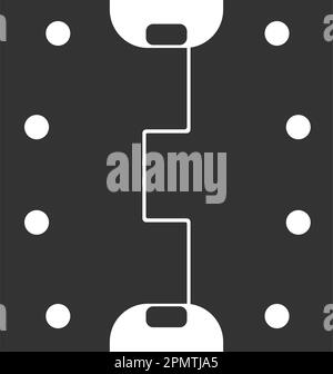 a set of door hinge icons design template. Trendy style, vector eps 10 Stock Vector