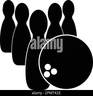 bowling logo vector illustration design template. Stock Vector