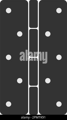 a set of door hinge icons design template. Trendy style, vector eps 10 Stock Vector