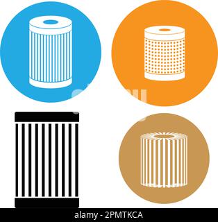 car oil filter icon vector illustration symbol design Stock Vector