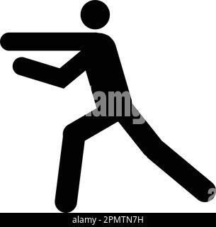 icon of man doing taekwondo kick vector illustration design Stock Vector