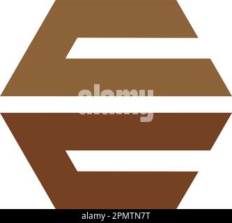 E letter logo vector illustration design Stock Vector