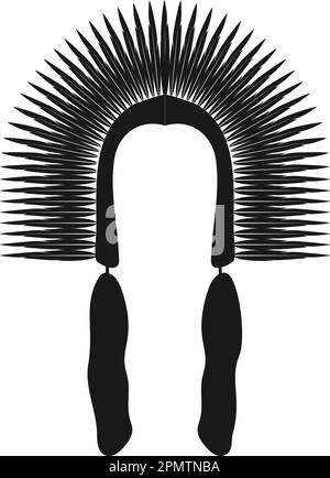 American Native Chief Head Indian Logo vector illustration design Stock Vector