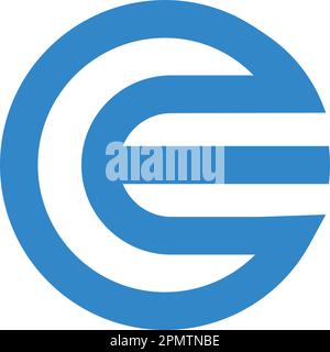 E letter logo vector illustration design Stock Vector