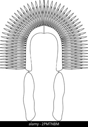 American Native Chief Head Indian Logo vector illustration design Stock Vector