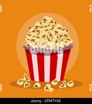 Popcorn pack design vector illustration Stock Vector