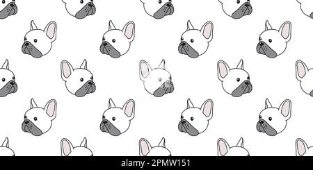 dog seamless french bulldog vector pattern isolated wallpaper background Stock Vector