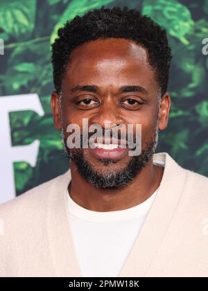 Los Angeles, United States. 14th Apr, 2023. LOS ANGELES, CALIFORNIA, USA - APRIL 14: American actor Dule Hill (Dulé Hill) arrives at the Los Angeles Premiere Of Apple TV  Original Series 'Jane' Season 1 held at the California Science Center at Exposition Park on April 14, 2023 in Los Angeles, California, United States. (Photo by Xavier Collin/Image Press Agency) Credit: Image Press Agency/Alamy Live News Stock Photo