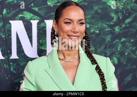 Los Angeles, United States. 14th Apr, 2023. LOS ANGELES, CALIFORNIA, USA - APRIL 14: British singer, songwriter, actress and activist Leona Lewis arrives at the Los Angeles Premiere Of Apple TV  Original Series 'Jane' Season 1 held at the California Science Center at Exposition Park on April 14, 2023 in Los Angeles, California, United States. (Photo by Xavier Collin/Image Press Agency) Credit: Image Press Agency/Alamy Live News Stock Photo