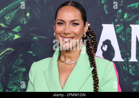 Los Angeles, United States. 14th Apr, 2023. LOS ANGELES, CALIFORNIA, USA - APRIL 14: British singer, songwriter, actress and activist Leona Lewis arrives at the Los Angeles Premiere Of Apple TV  Original Series 'Jane' Season 1 held at the California Science Center at Exposition Park on April 14, 2023 in Los Angeles, California, United States. (Photo by Xavier Collin/Image Press Agency) Credit: Image Press Agency/Alamy Live News Stock Photo