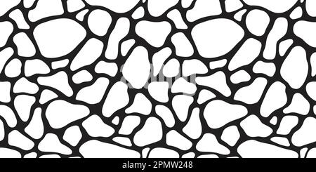 Cow skin seamless pattern Dalmatians dog isolated animal skin texture zebra giraffe camouflage wallpaper background Stock Vector