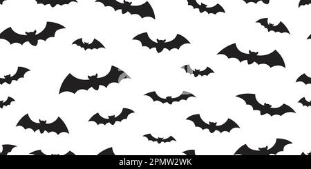 Bat seamless pattern vector Halloween isolated icon doodle wallpaper background Stock Vector