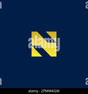 N Logo Design. Letter N Simple Design. Initial N Vector Stock Vector