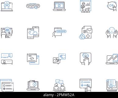 Producing assets line icons collection. Manufacturing, Creation ...