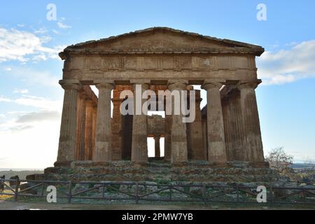Valley of Temples Agrigente Sicily Italy Stock Photo