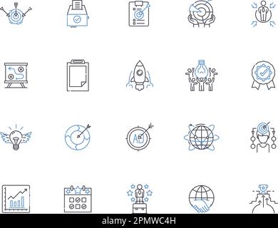 Visions line icons collection. Dreams, Insight, Prophetic, Premonition ...