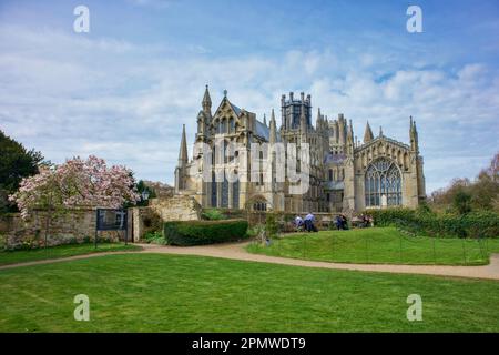 UK, Cambridgeshire - Ely Cathedral Stock Photo