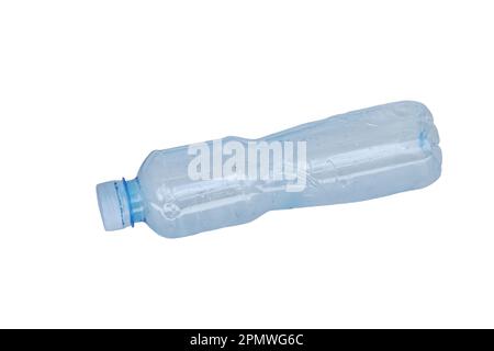 Empty bottle of water isolated on white Stock Photo