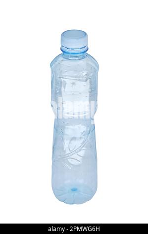 Empty bottle of water isolated on white Stock Photo