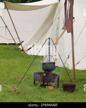 outdoor barbeque at a camp site in franz joseph,new zealand Stock Photo ...