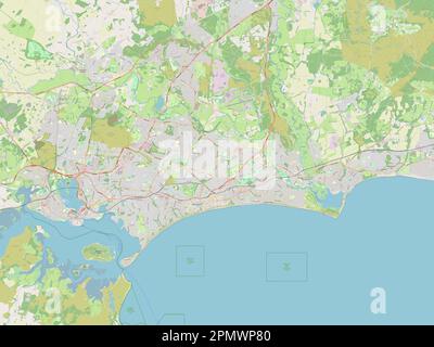 Bournemouth Christchurch And Poole Unitary Authority Of England Great Britain Open Street Map 2pmwp80 