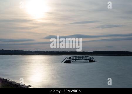 Bridge to nowhere, Biel, Scotland Stock Photo