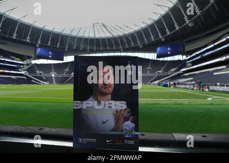 Tottenham Hotspur Stadium, London, UK. 15th Apr, 2023. Premier League Football, Tottenham Hotspur versus Bournemouth; Matchday programme Credit: Action Plus Sports/Alamy Live News Stock Photo