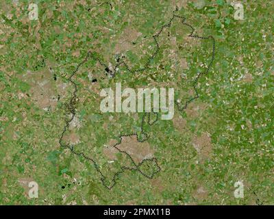 Central Bedfordshire, administrative county of England - Great Britain. High resolution satellite map Stock Photo