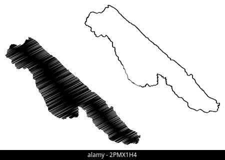 Lake Rukwa Lake Rukwa (Africa, United Republic of Tanzania) map vector ...