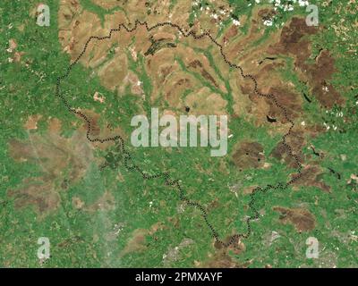 Craven, non metropolitan district of England - Great Britain. Low resolution satellite map Stock Photo