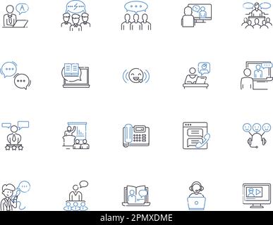 Articulation icons set outline vector. Childhood development. Education ...